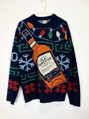 Old Forrester Bourbon Festive Crewneck Christmas Sweater